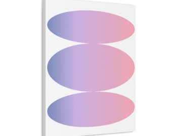 Gradient Abstract Stretched Canvas Art, Modern Wall Decor, Home Gallery Wall, Gift for Art Lovers, Trendy Decor, Minimalist Art