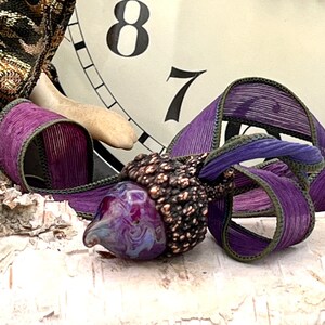 Glass Acorn pendant