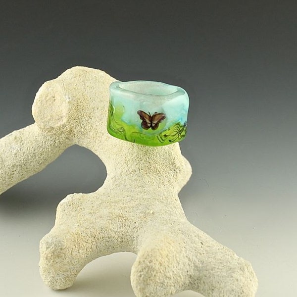 on the breeze , glow in the dark dread bead