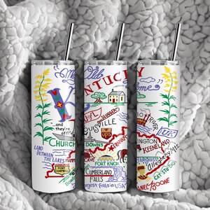 20oz My Ol Kentucky Home Tumbler, Ky Sublimated Gift, Kentucky Souvenir