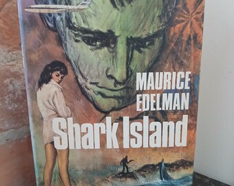 Shark Island von Maurice Edelman Hardcover Good Cond Book Club Edition 1967