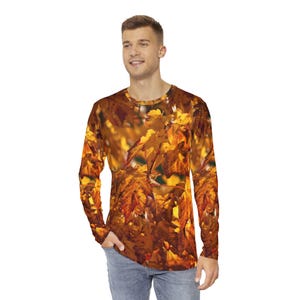 Männer Langarm Camo Shirt - so realistisch, dass Vögel sich an Ihnen einnisten wollen.