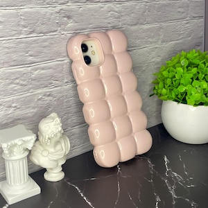 Pastel Pink Bubble iPhone Case: 3D Protective Cover