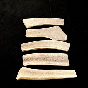 5 Small Split Elk Antler Dog Chews (~5Inches Long) All Edges Are Sanded for a Safe Chewing Experience!