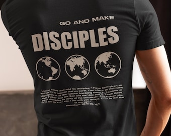 Camiseta cristiana "Id y haced discípulos"