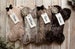 Pet Stockings, Personalized Pet Christmas Stockings, Fur Dog Stockings, Fur Bone Stocking, Ivory Fur, Grey Fur, Brown Fur, Black Fur 