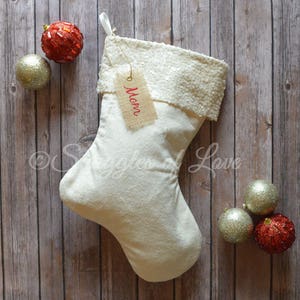Burlap Stockings Champagne Sequin Burlap Christmas Stocking Christmas Stocking Handmade Stocking Personalized Burlap Stocking