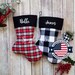 see more listings in the Rustic Plaid Stockings section