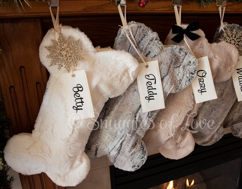 Dog Christmas Stockings Fur Dog Stockings Personalized Dog Etsy