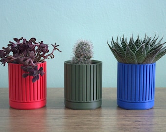Indoor Planter Houseplant Pot | Modern and Minimalist 3D Printed Plant Pot
