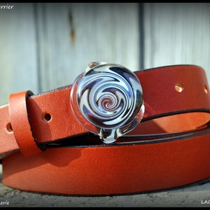 Leather belt