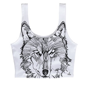 Wolf Crop Tank