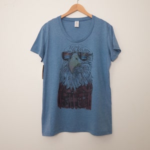 Hipster Eagle in Colour Ladies T-Shirt image 1