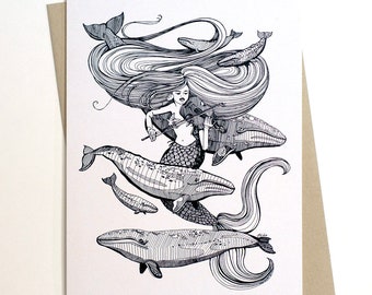 Mermaid Fiddles Card