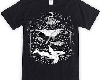 Galactic Whales on Unisex T-Shirt