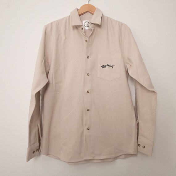 Fish skeleton and Salmon Tuna Halibut Unisex Flannel - Etsy 日本