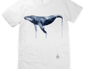 Watercolour Humpback Whale Unisex T-Shirt