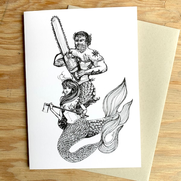 Chainsaw Birthday Card Etsy