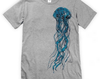 Blue Jellyfish Unisex T-Shirt