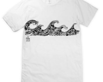 Doodle Wave on Unisex T-Shirt