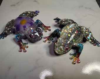 Handcrafted Resin Frogs