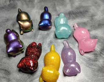 Cat Resin Pen Stand