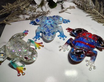 Handcrafted Resin Frogs