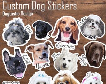 Custom Dog Photo Sticker | Custom Pet Sticker | Custom Dog Stickers | Personalized Dog Sticker | Dog Stickers | Dog Lover Gift