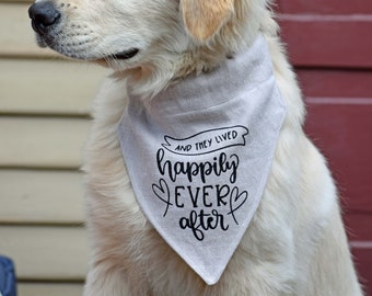 Dog wedding bandana, Pet wedding attire, Wedding pet accessory, Wedding photo prop, Wedding pet clothes, Wedding gift