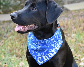 hanukkah dog bandana