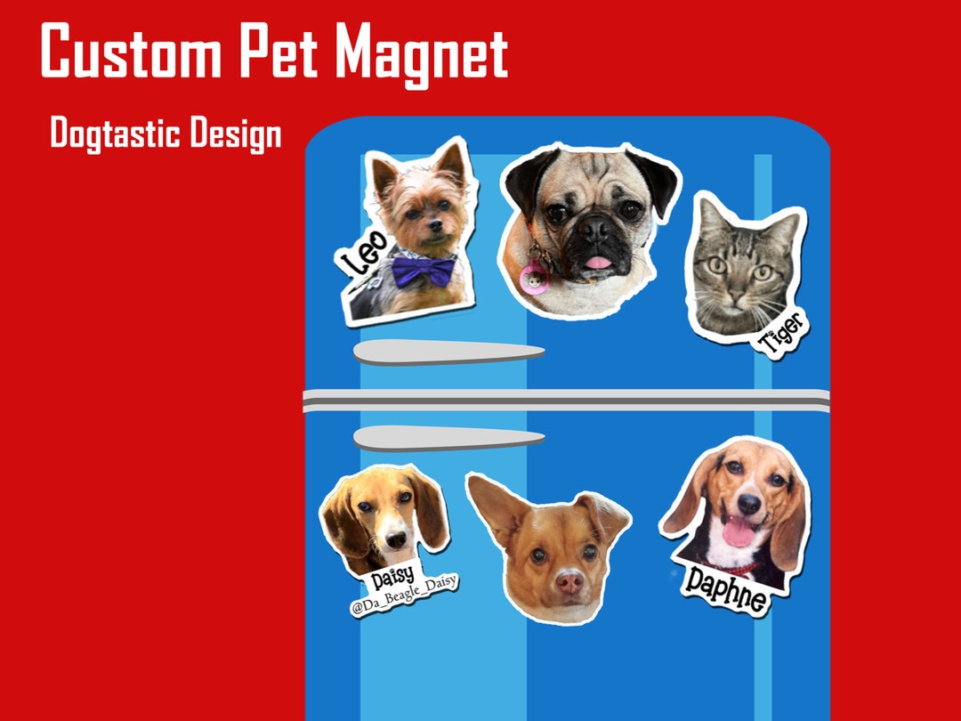 Custom Dog Refrigerator Dog Photo Custom Pet Etsy