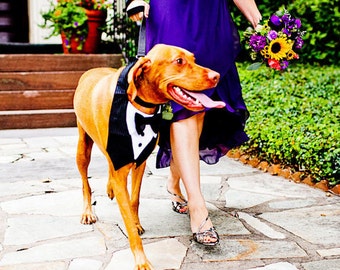 Wedding Dog Bandana | Dog Bandana | Dog Tuxedo Bandana | Dog Bow Tie | Dog Bandana Wedding | Dog Bandana Special Event | Large Dog Bandana