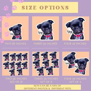 Custom Dog Stickers, Personalized Pet Photo Stickers, Great Gift for Dog Moms, Pet Lovers, New Puppy Gift, Birthday Gift, Mother's Day Gift image 2