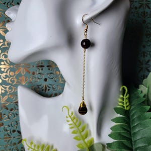 Tiger&#39;s Eye Teardrop Earrings