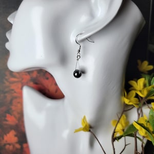 Hematite Drop Earrings
