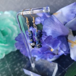 Irregular Lapis Earrings