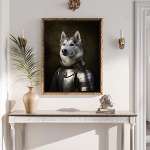 Custom Regal Pet Portrait, Royal Dog Cat Painting, Custom Pet Gift, Personalized Pet Art, Knight Pet Portrait, Dog Wall Art