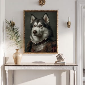 Custom Regal Pet Portrait, Royal Dog Cat Painting, Personalized Pet Gift, Custom Pet Artwork, Renaissance Dog Portrait, Wall Art