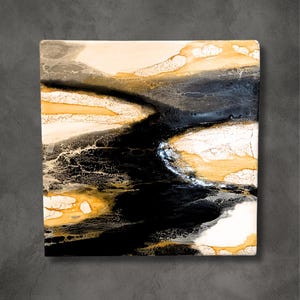 Meltdown – 8x8&quot; Encaustic Painting