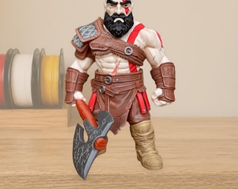 Spartan Warrior Inspired Figure | Premium 3D Printed Collectible | Fantasy Display Statue | Desk Decor | 30cm