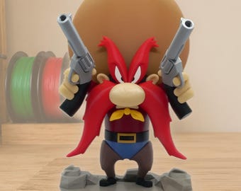 Yosemite Sam Inspired Figure | Premium 3D Printed Collectible | Collector Display | Handmade Decor