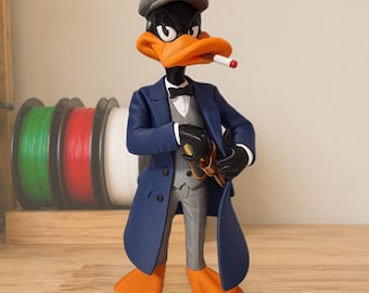 Daffy Duck Peaky Blinders Figure | Premium 3D Printed