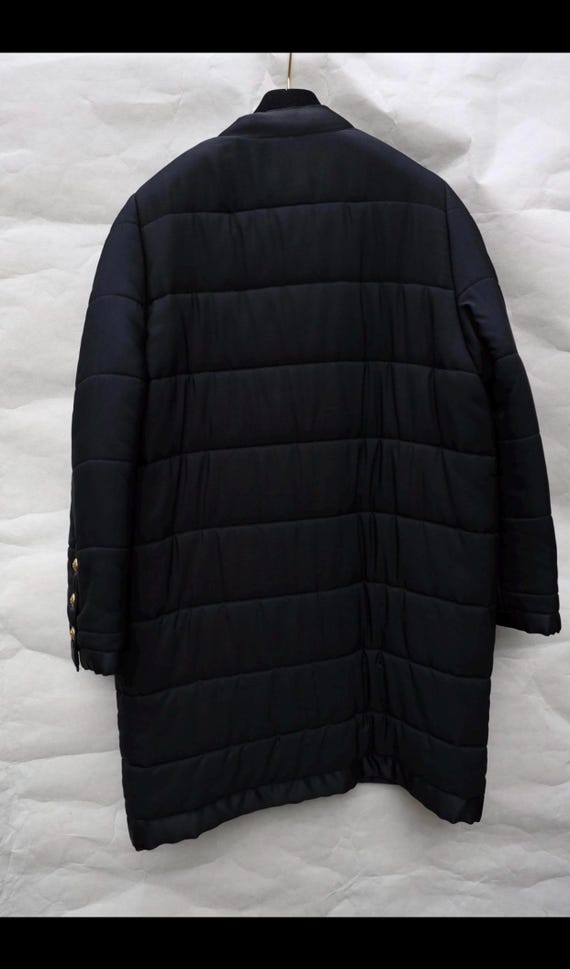 Authentic 90s Vintage CHANEL Black Puffer Coat SILK RARE! - Etsy