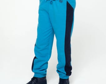 Lion+Owl Funday Joggers Blue Navy Colorblock