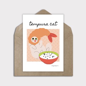 Kawaii Katze digitale Karte, kawaii japanische Katze, druckbare Kawaii Kunst Karte, digitale Karte für jede Gelegenheit, japanische Katze digitaler Download