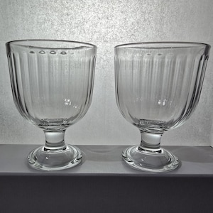 IKEA Serie VARDAGEN Kelche aus geripptem klarem Glas, 2er Set