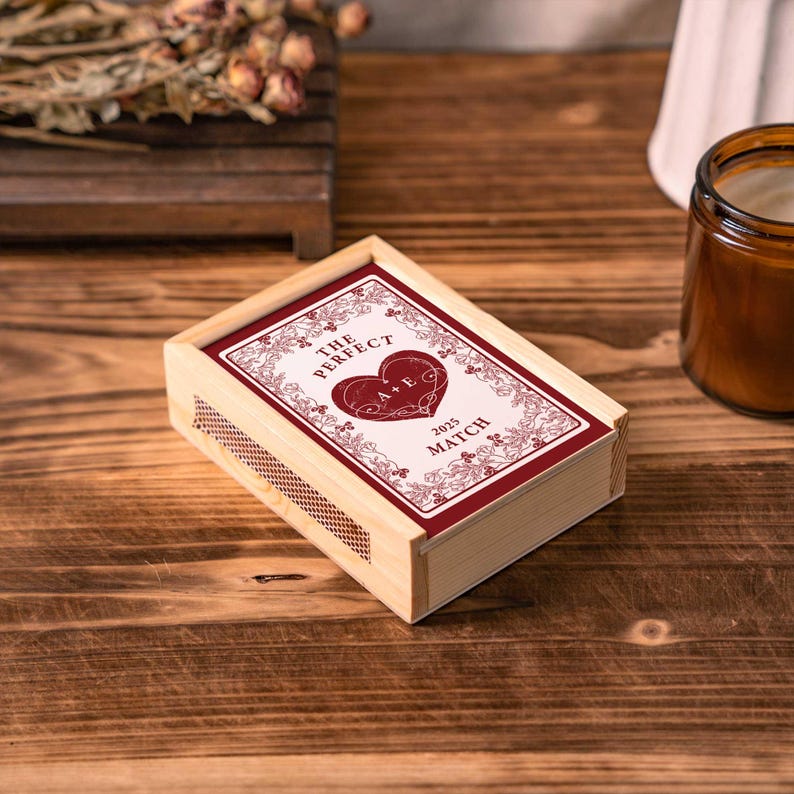 Personalized Couples Matchbox, the Perfect Match Box, Wedding Gift for ...