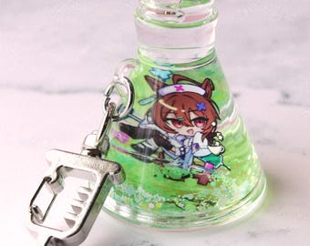 Agnes Tachyon Liquid Flask Charm | Uma Musume