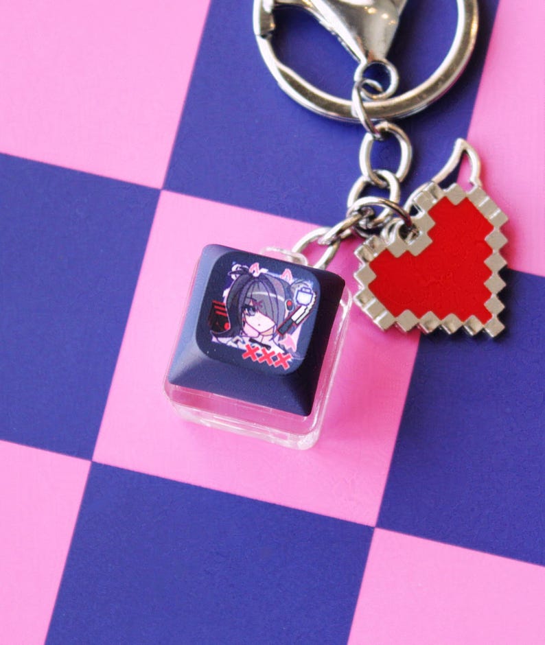 NSO Clicky Keycap Fidget Keychains | Needy Girl Overdose | KAngel, Ame, P-Chan Bild 4
