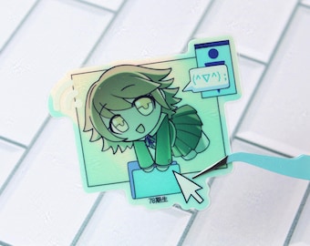 DR1 Chihiro Holo Glow-in-the-Dark Sticker | Danganronpa | Chihiro Fujisaki Alter Ego